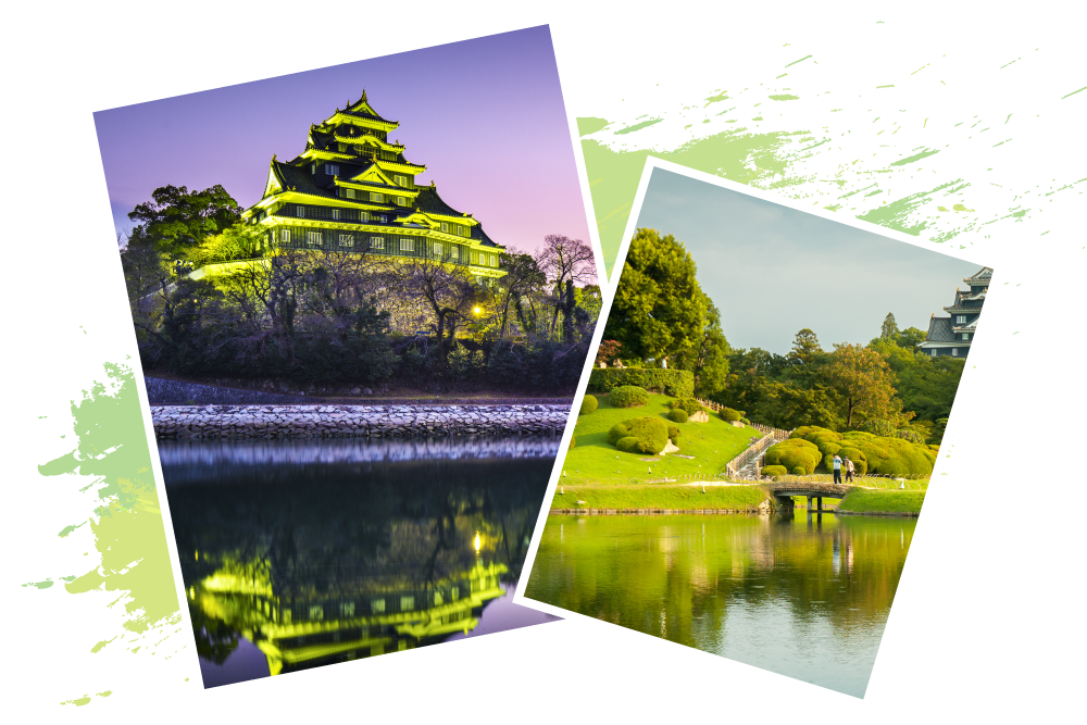 Vườn Korakuen và lâu đài Okayama